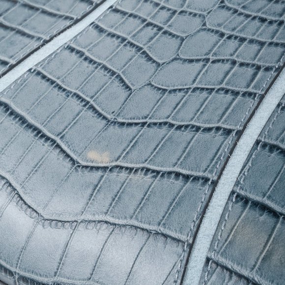 Givenchy Aqua Blue Crocodile Embossed Leather Antigona Clutch - Picture 6 of 10